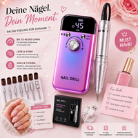 NailME Fix - professionelles Nagel Maniküre-Set mit 45000 U/min