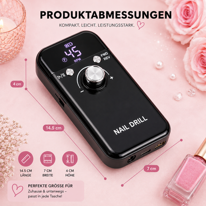 NailME Fix - professionelles Nagel Maniküre-Set mit 45000 U/min