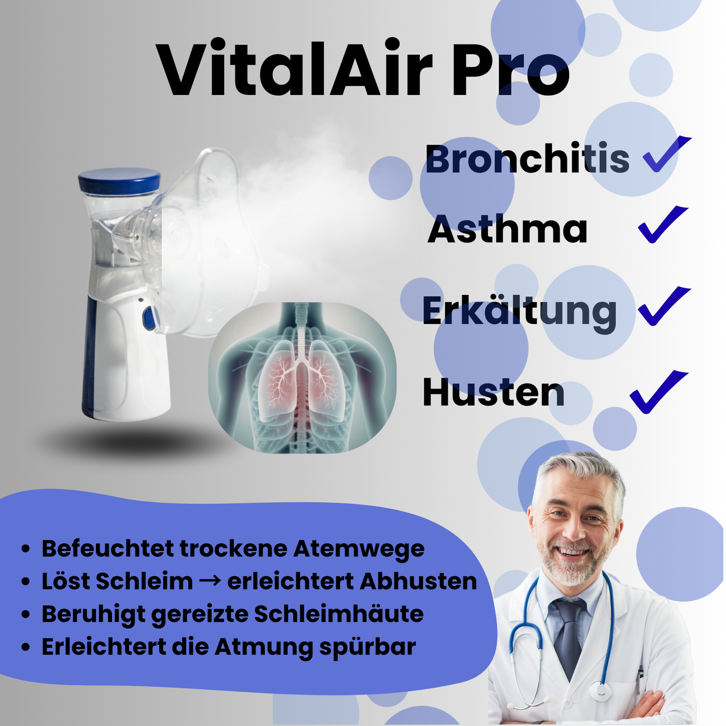 VitalAir Pro - Mobiles Inhaliergerät