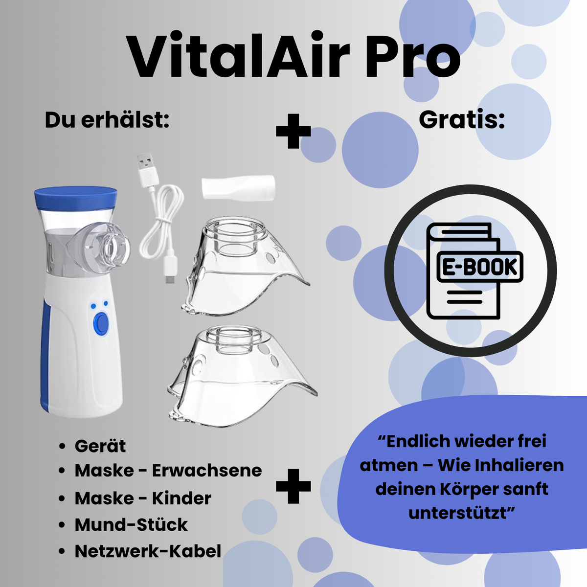 VitalAir Pro - Mobiles Inhaliergerät